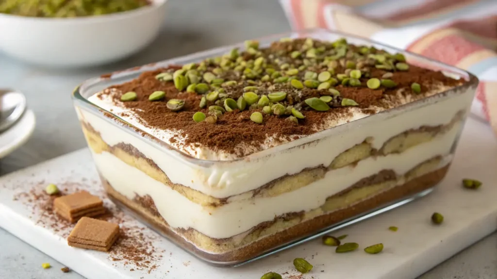 pistachio tiramisu